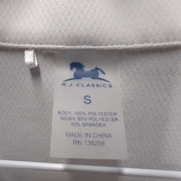 LS Sun Show Shirt, snap collar, 1/4 Zip Up, Mesh Sleeves *vgc/xc, older?, seam puckers
