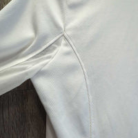 LS Sun Show Shirt, snap collar, 1/4 Zip Up, Mesh Sleeves *vgc/xc, older?, seam puckers
