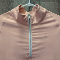 SS Polo Shirt, 1/4 Zip Up *vgc/xc, clean, v.mnr stains
