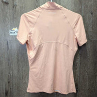 SS Polo Shirt, 1/4 Zip Up *vgc/xc, clean, v.mnr stains
