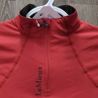 "Classique" SS Polo Shirt, 1/4 Zip Up *xc, puckered seams?shrunk
