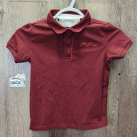 JUNIORS SS Polo Shirt, 1/4 Snap Up *vgc/gc, clean, pills, peeling logo
