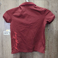 JUNIORS SS Polo Shirt, 1/4 Snap Up *vgc/gc, clean, pills, peeling logo

