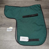 Thin Shimmable Nylon & Cotton Fitted Dressage Saddle Pad *gc/fair, v.pilly, v.rubbed, dingy, stained, older
