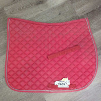 Quilt Jumper Saddle Pad, piping *gc/fair, dirt, faded, holey edges, pills, mnr film, rubs, hair
