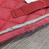 Quilt Jumper Saddle Pad, piping *gc/fair, dirt, faded, holey edges, pills, mnr film, rubs, hair
