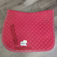 Quilt Jumper Saddle Pad, piping *gc/fair, dirt, faded, holey edges, pills, mnr film, rubs, hair
