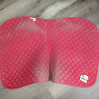 Quilt Jumper Saddle Pad, piping *gc/fair, dirt, faded, holey edges, pills, mnr film, rubs, hair
