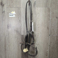 FS Rsd Padded Figure 8 Noseband, Fleece *vgc, mnr dirt, rubs, film, creases, scraped edges
