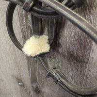 FS Rsd Padded Figure 8 Noseband, Fleece *vgc, mnr dirt, rubs, film, creases, scraped edges
