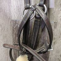 FS Rsd Padded Figure 8 Noseband, Fleece *vgc, mnr dirt, rubs, film, creases, scraped edges
