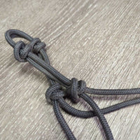 Fine - Narrow Stiff Nylon Rope Halter, 4 Knot Nose *vgc, mnr dirt
