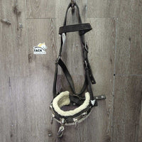 Nylon & Fleece Lungeing Cavesson *gc, dirty, dusty
