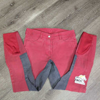 Full Seat Breeches, zippers *gc, faded, rubs, seam puckers, stretched spots, older
