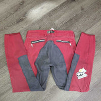 Full Seat Breeches, zippers *gc, faded, rubs, seam puckers, stretched spots, older
