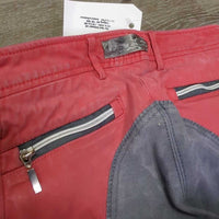 Full Seat Breeches, zippers *gc, faded, rubs, seam puckers, stretched spots, older
