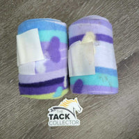 2 Fleece Polos *vgc, mnr dirt, hair, stains

