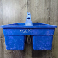 Plastic Grooming Tote *gc, dirty, scrapes, scratches, gunk, hair
