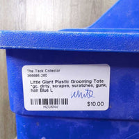 Plastic Grooming Tote *gc, dirty, scrapes, scratches, gunk, hair
