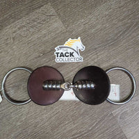 Thick Wide Cherry Roller Loose Ring Bit, Rubber Bit Guards *gc, dirty, residue, scratches
