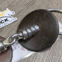 Thick Wide Cherry Roller Loose Ring Bit, Rubber Bit Guards *gc, dirty, residue, scratches
