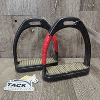 Plastic Stirrup Irons *gc, tape, dirty, scratches, scuffs

