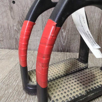 Plastic Stirrup Irons *gc, tape, dirty, scratches, scuffs
