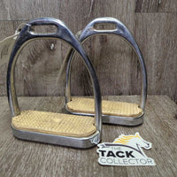 Hvy Stirrup Irons, grips *gc, rubs, scratches, stains, scuffs, discolored
