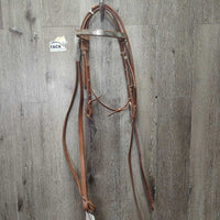 Headstall, Split Reins, Narrow Breastcollar, Laces *like new, mnr stains, rubs & scuffs, stiff
