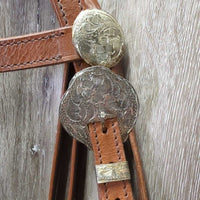 Headstall, Split Reins, Narrow Breastcollar, Laces *like new, mnr stains, rubs & scuffs, stiff
