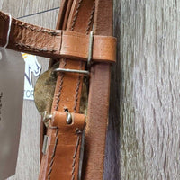 Headstall, Split Reins, Narrow Breastcollar, Laces *like new, mnr stains, rubs & scuffs, stiff
