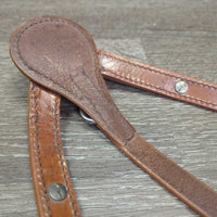 Headstall, Split Reins, Narrow Breastcollar, Laces *like new, mnr stains, rubs & scuffs, stiff
