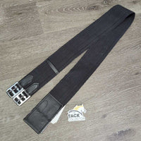 Cotton Web Girth, Roller Buckles *vgc, clean, mnr rust, edge scrapes, rubs & torn edge, older
