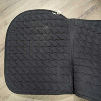 Thick Microsuede Quilt Jumper Saddle Pad, 1x piping *gc, clean, dusty, mnr residue, dirt
