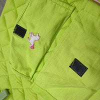 Thick Quilt Jumper Pad, 2x pockets, 1x piping *gc/fair, clean, pills, stains, mnr rubs, snags, hair, threads, repairs, faded
