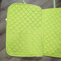 Thick Quilt Jumper Pad, 2x pockets, 1x piping *gc/fair, clean, pills, stains, mnr rubs, snags, hair, threads, repairs, faded
