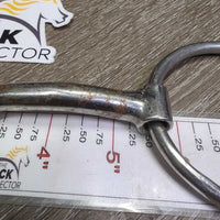 Narrow Sweet Iron Western Loose Ring Bit *gc/fair, rubs, clean, v.rusty, scuffs, chews, scratches
