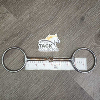 Narrow Sweet Iron Western Loose Ring Bit *gc/fair, rubs, clean, v.rusty, scuffs, chews, scratches
