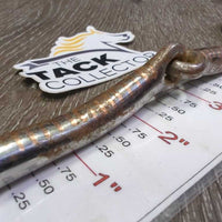 Narrow Sweet Iron Western Loose Ring Bit *gc/fair, rubs, clean, v.rusty, scuffs, chews, scratches
