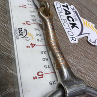 Narrow Sweet Iron Western Loose Ring Bit *gc/fair, rubs, clean, v.rusty, scuffs, chews, scratches

