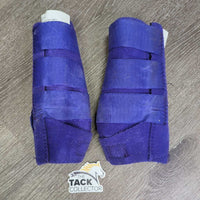 Closed Sport Boots, velcro *gc/fair, mnr hair, pills, rubs, residue, stains & frayed velcro
