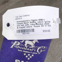 Closed Sport Boots, velcro *gc/fair, mnr hair, pills, rubs, residue, stains & frayed velcro
