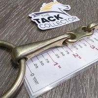 Thin Light French Link Loose Ring Bit, flat center bar *gc, clean, scuffs, rubs, chews, scratches, stains
