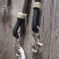 Round Nylon Headstall, Buckles, loop reins, tassle ends *vgc, mnr dirt, residue
