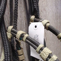 Round Nylon Headstall, Buckles, loop reins, tassle ends *vgc, mnr dirt, residue
