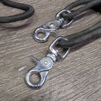Bungee Training Device?Reins?, 2x alligator snaps *gc, dusty, dirt, faded, rubs, frayed end
