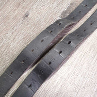 Soft Thick Stirrup Leathers *UNSTITCHED, NEED Repair, fair/gc, mnr scrapes, rubs, dents 7 scuffs
