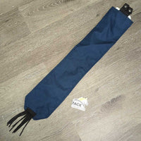 Hvy Cordura Tail Bag, fringe end, 2x snap top *vgc, clean, v.mnr dirt?residue & edge frays & faded
