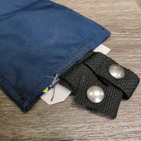Hvy Cordura Tail Bag, fringe end, 2x snap top *vgc, clean, v.mnr dirt?residue & edge frays & faded
