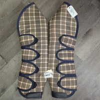 Tall Front & Hind Shipping Boots, tags *like new?, dust, shavings, dirty velcro, older
